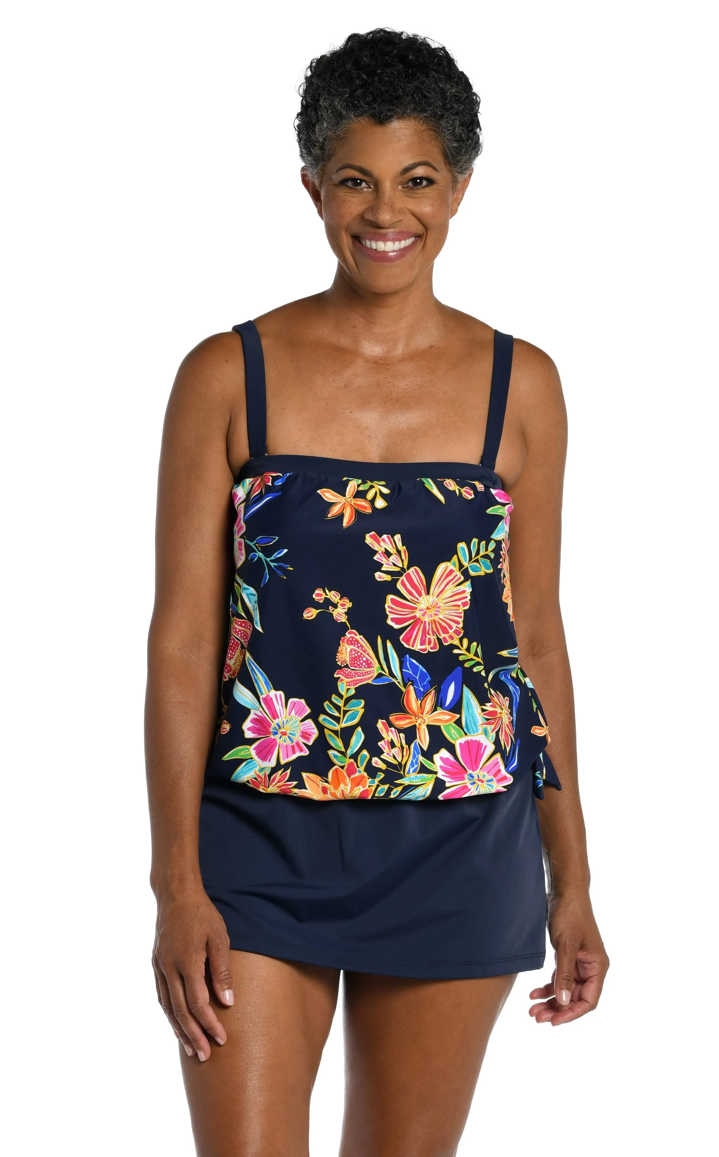 Maxine Of Hollywood Women's Bandeau Tankini Swimsuit Top