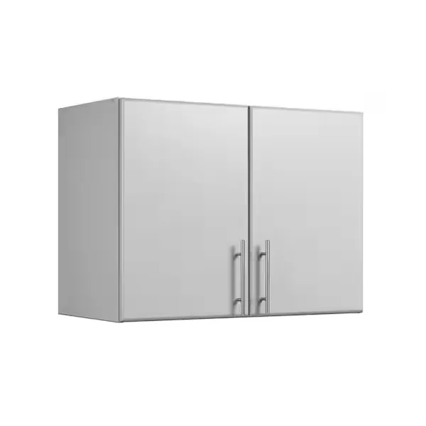 Prepac Elite 32 in. Stackable Wall Cabinet Light Gray