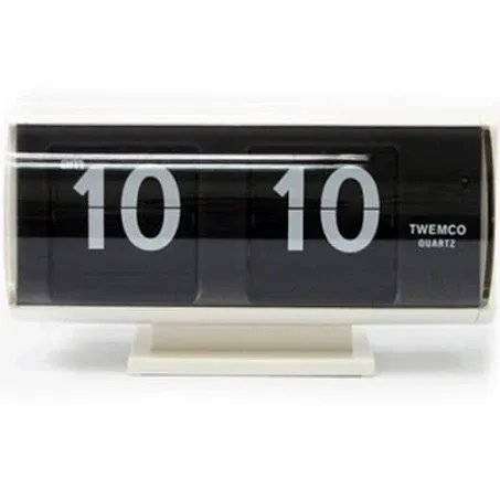 TWEMCO Retro Flip Clock QT30T White