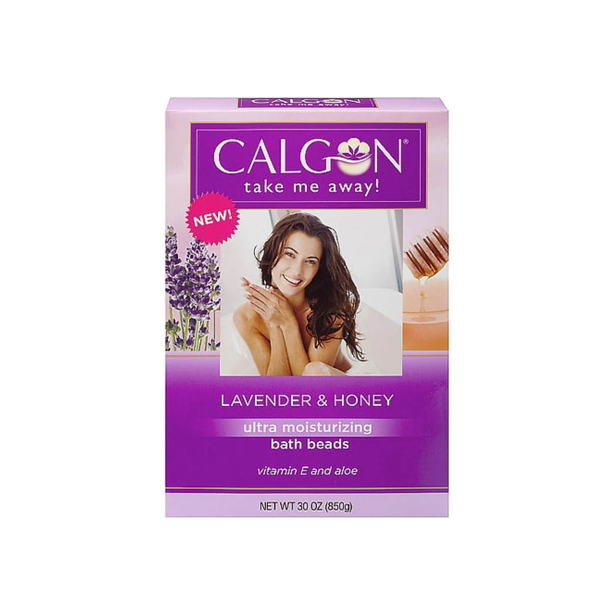 Calgon Bath Beads, Ultra Moisturizing, Lavender & Honey - 30 oz