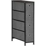 SONGMICS Narrow Dresser with 4 Fabric Drawers