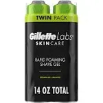 GilletteLabs Rapid Foaming Shave Gel for Men, 7oz 2 PACK FREE SHIPPING