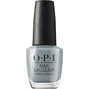 OPI Nail Lacquer Ring Bare-er | Opaque Muted Blue Crème Chip Resistant Nail Polish | Vegan, Fast Drying, Streak Free