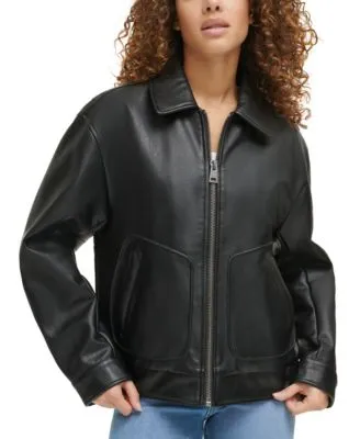 Levi's
Women's Retro Faux-Leather Bomber Jacket