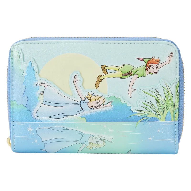 Peter Pan You Can Fly Glow Zip Around Wallet