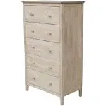 International Concepts Brooklyn 6-Drawer Unfinished Wood Dresser