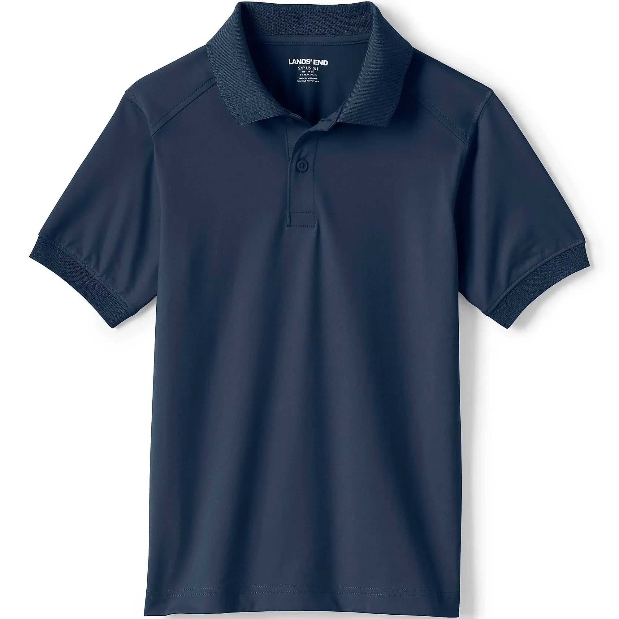 Lands' End Kids Short Sleeve Rapid Dry Polo Shirt