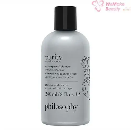 Philosophy Purity Made Simple One Step Facial Cleanser With Charcoal Powder 8oz