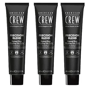 American Crew Tinte temporal para cabello para hombres, tinte temporal para el cabello, cobertura de canas naturales, Mednatural, 1.35 onzas líquidas