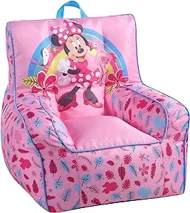 Idea Nuova Disney Minnie Mouse Toddler Nylon Bean Bag Chair