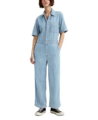 Levi's Short Sleeve Heritage Jumpsuit - Women's - Serenity Now L