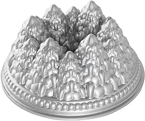 Nordic Ware Pine Forest Bundt Pan, Silver