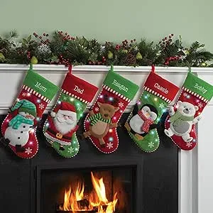 Custom Personalization Solutions Personalized Twinkling LED Stocking