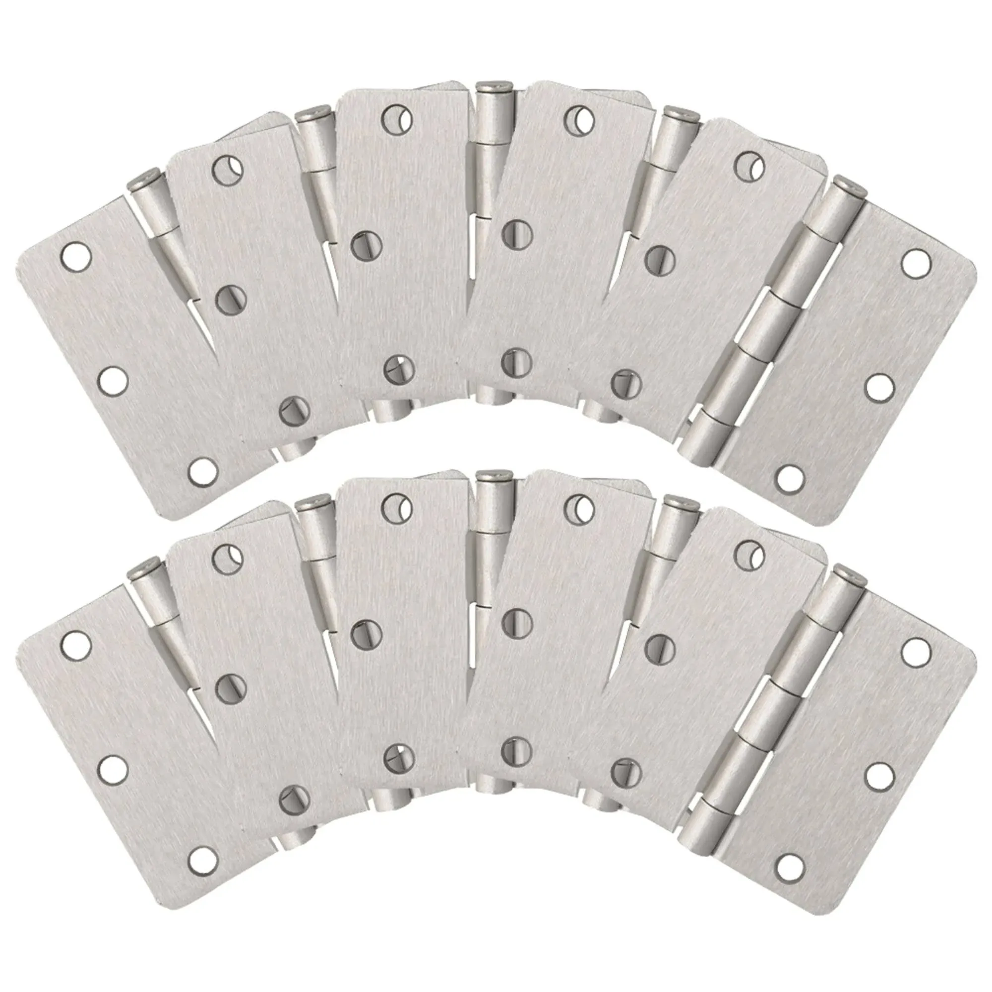 Design House Radius Door Hinge in Satin Nickel, 10-Pack