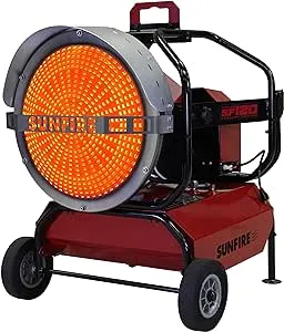 SunFire SF120 120,000 BTU Diesel/Kerosene Portable Radiant Heater 95120