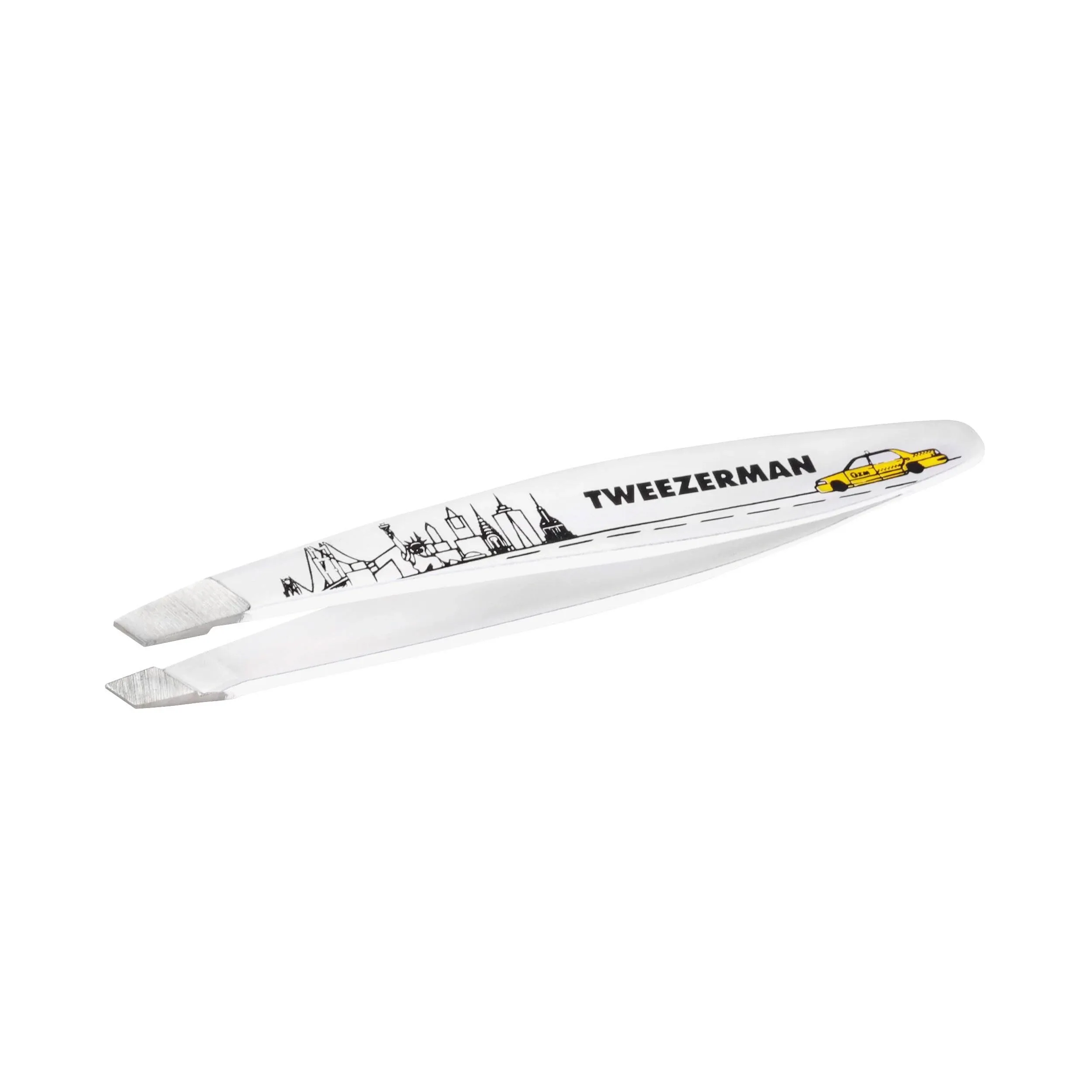 Tweezerman Mini Slant Stainless Steel Tweezer, Silver