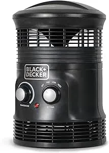 Black+Decker 360˚ Portable Heater Fan Combo 2in1 Personal Mini Space Heater