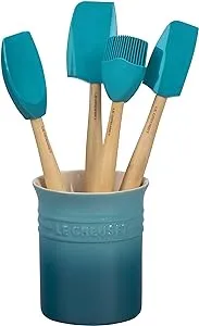 Le Creuset 5-Piece Craft Series Utensil Set with Crock