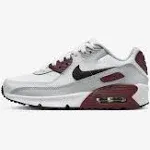 Girls' Nike Air Max 90 Shoes Little 2 White/Playful Pink-Pink Foam