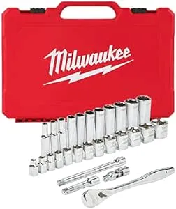 Milwaukee 3/8" Drive SAE Ratchet & Socket Set