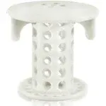 SinkShroom White Silicone Grate Drain Hair Catcher