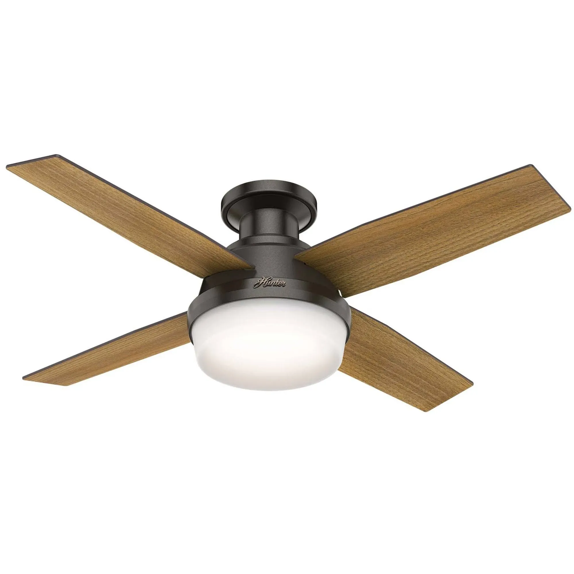 Hunter 51757 Dempsey Matte Silver LED 44" Ceiling Fan