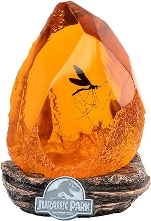 Grupo Erik Official Jurassic Park Lamp | Jurassic Park Movies | Mosquito in Amber Table Lamp | Jurassic Park Merchandise | Jurassic Park Decorations | LED Lamp | Jurassic Park Gifts