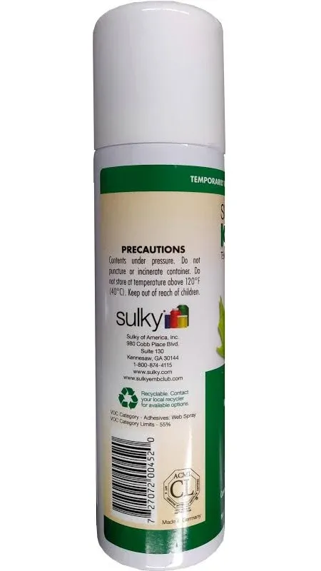 Sulky KK 2000 Temporary Spray Adhesive - Large Can 6.35 oz