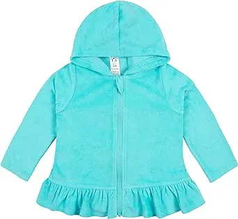 Gerber baby-girls Toddler Zipper Hoodie Terry Swimsuit Cover Up