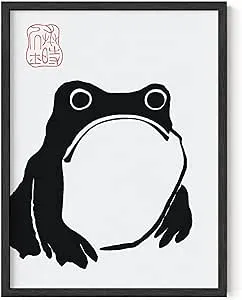 Haus and Hues Japandi Style Frog Poster - Vintage Motsumoto Frog Poster of ...