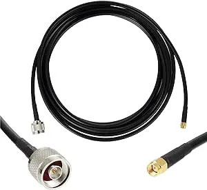 GEMEK SMA Male to N Male Pure Copper Cable, Low Loss S-mr240 Coaxial for 3G 4G 5G 6g LTE ADS-B Ham GPS WiFi RF Radio to Antenna or Surge