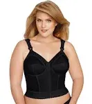 Exquisite Form 5107530 Front Close Longline Posture Bra Black