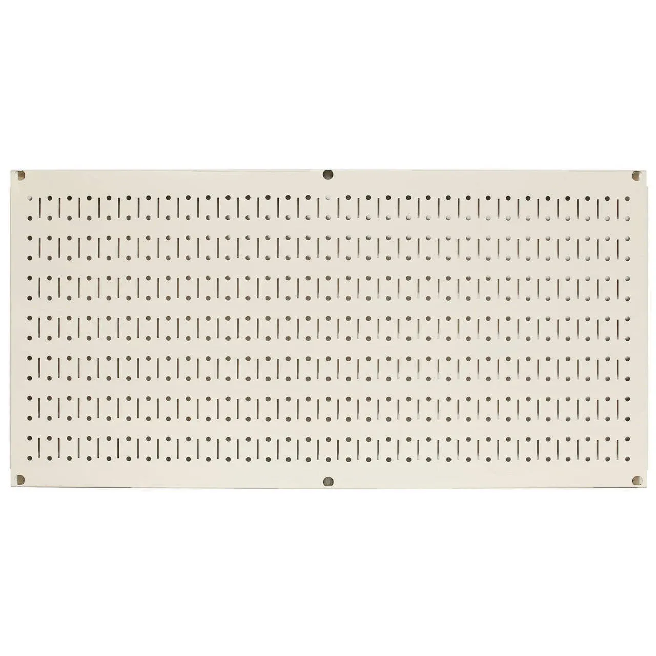 Wall Control 30-HP-1632 Be 16" x 32" Horizontal Beige Metal Pegboard Tool Board Panel