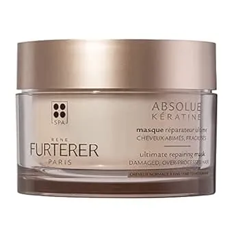 René Furterer ABSOLUE KERATINE Ultimate Regenerating Mask - For Damaged, Over-Processed Fine to Medium Hair - Repair & Restore - 6.7 fl. oz.