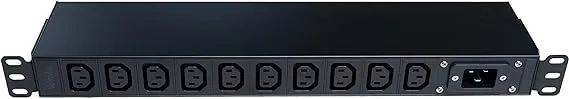 120/240V C13 PDU WTH-CS/PDU-C13-E Heavy Duty Metal 1U Rack Mount Input C20 20A Open end (Without Extension Cord)