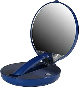 Floxite 15Xmag, Blue, Tabletop Mount, Round Glass Mirror