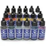 Micro-Mark Basic Color Model Paint Set - Versatile Paint Set for Models, Miniatures, Game Figures, Canvas, and Crafts