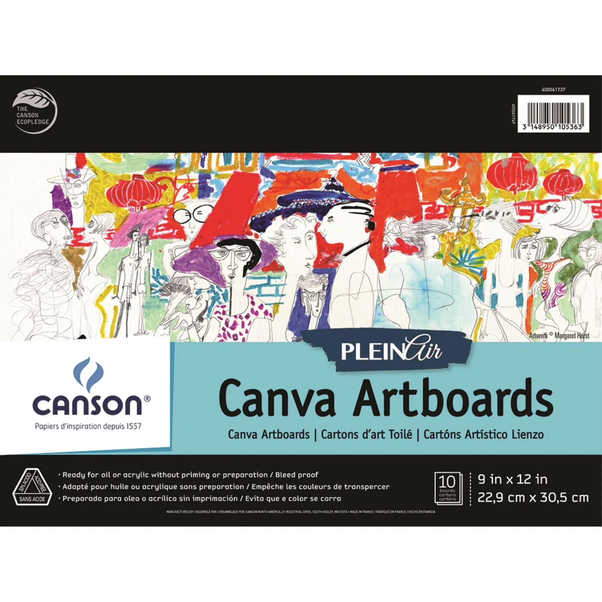 9x12" / Canva Artboard Plein Air Pad / Canson