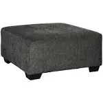 Signature Design by Ashley Ballinasloe Traditiona Square Oversized Ottoman, Beige