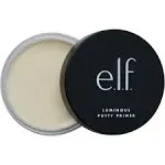 e.l.f. Luminous Putty Primer, Skin Perfecting, Lightweight, Silky, Long Lasting, Hydrates, Creates a Smooth Base, Illuminates, Plumps, Infused with hyaluronic acid and vegan collagen, 21g