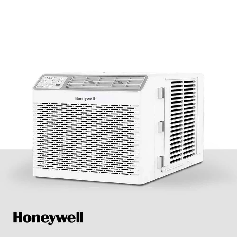 Honeywell 8,000 BTU Digital Window Air Conditioner, Remote, LED Display, 4 Modes, Eco, 350 sq ft Coverage