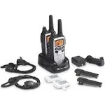 Midland – LXT600VP4 Portable Two-Way Radio – Pair of LXT600 FRS Radios with Headset Family Radio Walkie-Talkie – NOAA Weather Alert- Deli Cafes and Restaurants – Up to 30 Mile Range 2 Pack