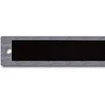 36" Stainless Steel Ruler with Non-Skid Rubber Backing: inch and Metric