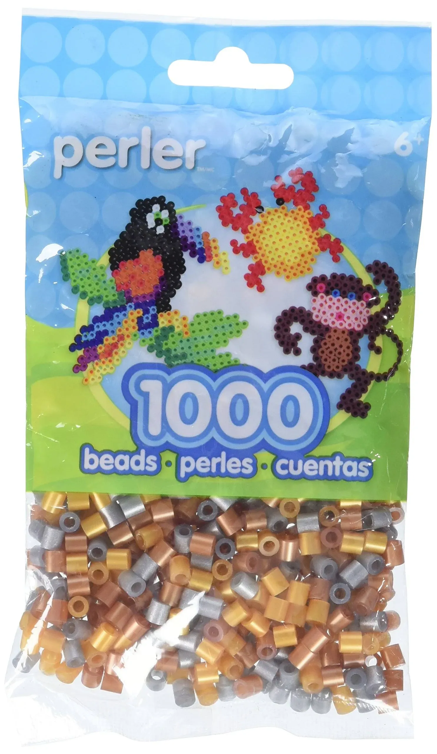 Perler Beads 1,000-pkg-metallic Mix