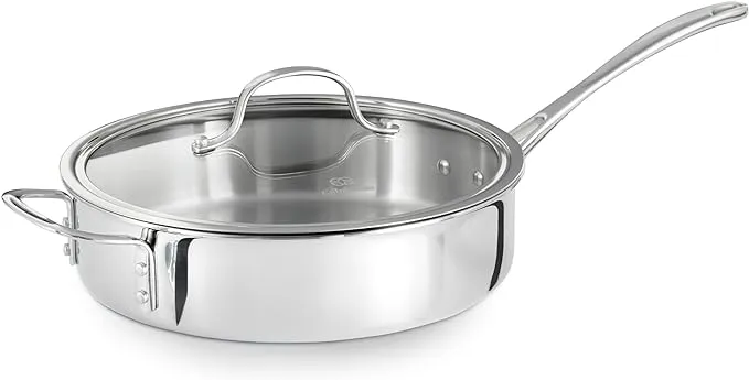 Calphalon Tri-Ply Stainless Steel 3 qt. Sauté Pan & Cover