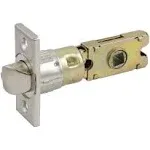 Design House 582189 6-Way Square Spindle Entry Latch, Satin Nickel