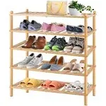 5-Tier Shoe Rack for Front Door Entrance, Shoes Organizer Free Standing Shelf...