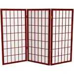 3 ft Handmade Wood/ Paper Panel Miniature Windowpane Shoji Screen (China)