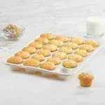 Trudeau Silicone 24 Count Mini Muffin Pan, Multi-Color Confetti, Dishwasher Safe, Size: 24ct Mini Muffin