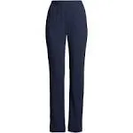 Lands' End Women's Tall Sport Knit High Rise Elastic Waist Pull On Pants - Large Tall - Radiant Navy